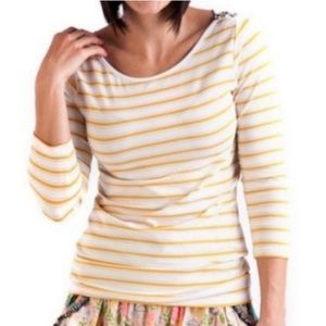Matilda Jane women’s Sunny it’s a wonderful parade striped top Size Large